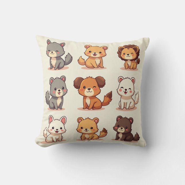 Cute animal cushion (Front)