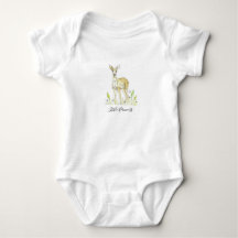 Cute Animal Deer Baby Bodysuit