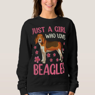 Cute Animal Dog Women Just A Girl Who Loves Beagl Sweatshirt