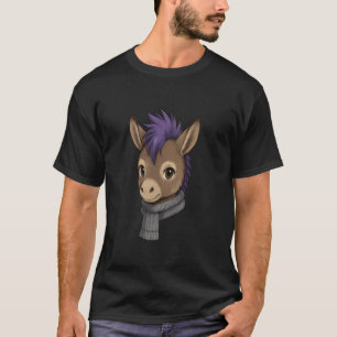 Cute Animal Donkey Lover Funny Farm Animals Mule H T-Shirt