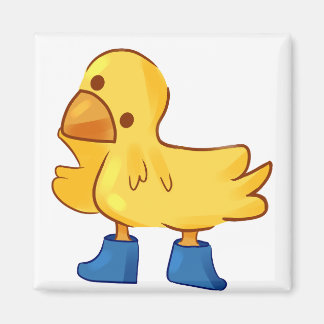 Cute animal duck cartoony style magnet