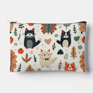 Cute animal friends accessory pouch