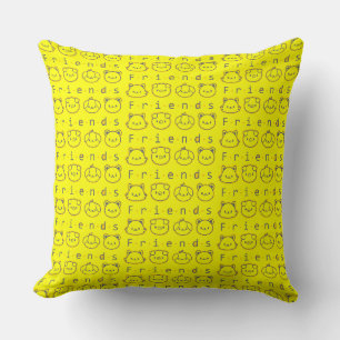 Cute animal friends face cushion