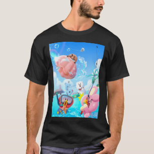 Cute Animal Friends Summer Fishing Beach - Ocean B T-Shirt
