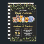 Cute Animal Friends Zoo Party Greenery Birthday Invitation<br><div class="desc">Cute Animal Friends Zoo Party Greenery Birthday Invitation</div>