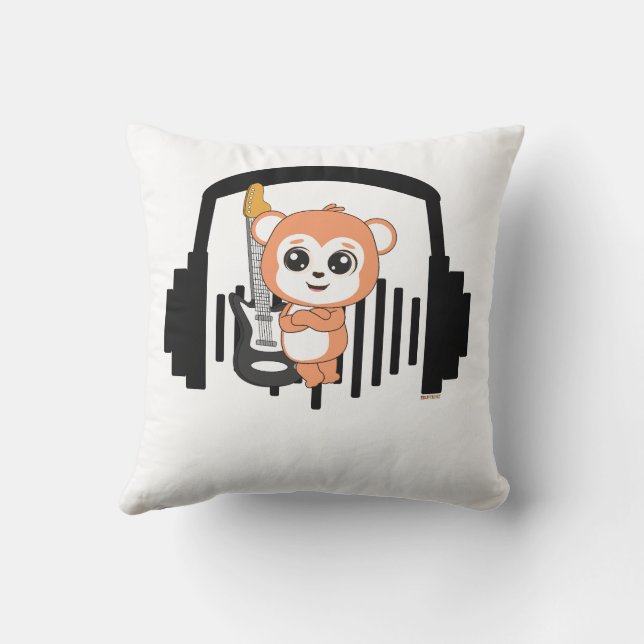 Cute Animal Frienz: Perfect for Children’s Gifts Cushion (Back)