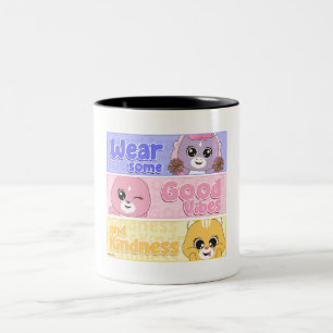 Cute Animal Frienz: Perfect for Kids Two-Tone Coffee Mug