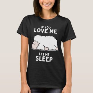 Cute animal gift idea sleeping sheep sleep shirt p
