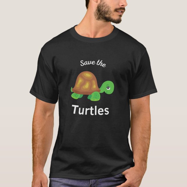 Cute Animal Gift Sea Turtle T-Shirt (Front)