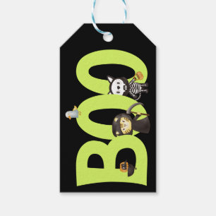 Cute Animal Halloween Boo Gift Tags