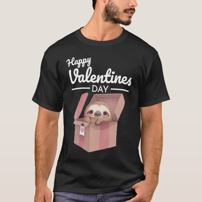 Cute Animal Heart Panda  Happy Valentine Day  10 T-Shirt (Front)
