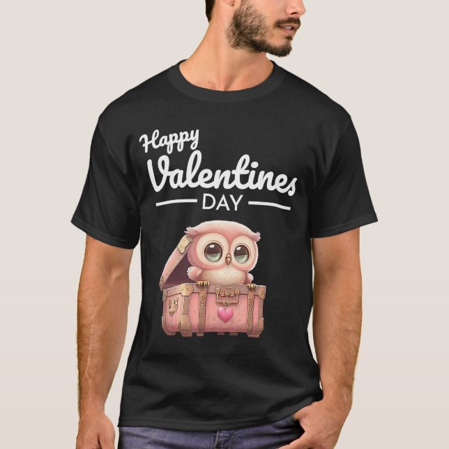 Cute Animal Heart Panda  Happy Valentine Day  27 T-Shirt (Front)