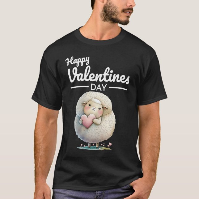 Cute Animal Heart Panda  Happy Valentine Day  37 T-Shirt (Front)