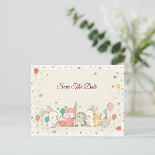 Cute Animal Invitation – Kids Birthday Party Desi