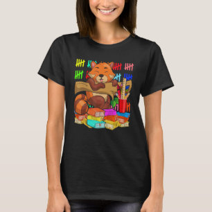 Cute Animal Kids School Student Wildlife Red Panda T-Shirt