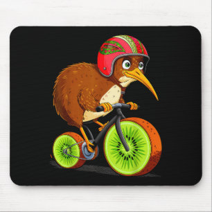 Cute Animal Kiwi Cycling New Zealand Mouse Mat