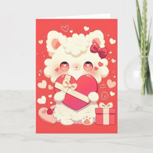 Cute Animal Love Holiday Card