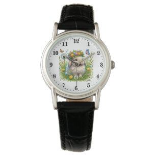 Cute animal lovers rabbit watch
