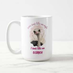 Cute Animal Mug, Funny Ostrich Coffee Cup