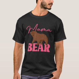 Cute Animal Mum Family Mummy Bear Mama Bear T-Shirt