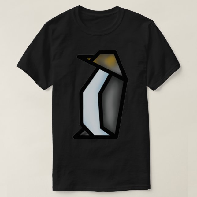 Cute Animal Origami Penguin T-Shirt (Design Front)