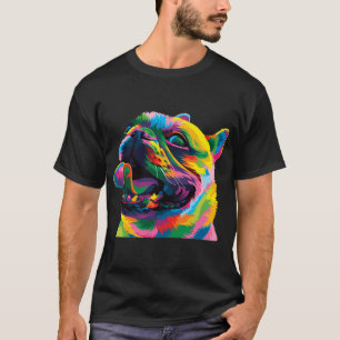 Cute Animal Paintings Colourful Baby Pug T-Shirt