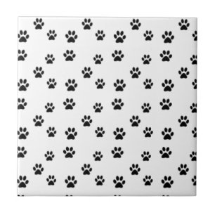 Cute animal paw prints design tile