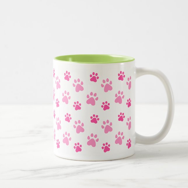 Cute Animal Paw Prints mug (Right)