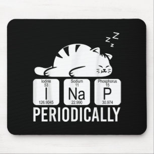Cute Animal Periodic Table Funny Chemistry Cat Mouse Mat