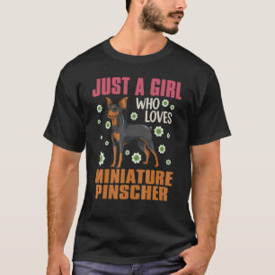 Cute Animal Pet Just A Girl Who Loves Miniature Pi T-Shirt