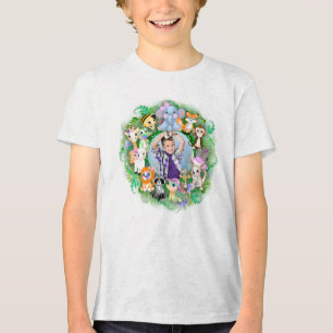 Cute Animal Photo Frame Tri-Blend Shirt
