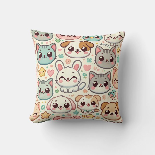 Cute Animal Pillow Cushion (Front)