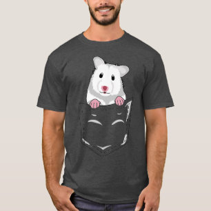 Cute Animal Pocket Tee Hamster Gift Hamster