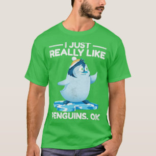 Cute Animal Retro Penguin T-Shirt