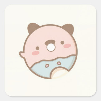 Cute Animal Square Sticker