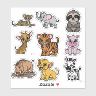 Cute Animal Stickers for Kids