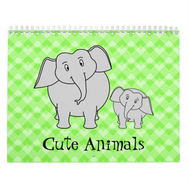 Cute Animals 2022 Bright Cartoons Colourful Calendar (Cover)