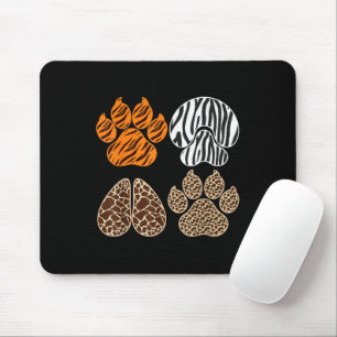 Cute Animals Animal Print Design Adorable Wildlife Mouse Mat