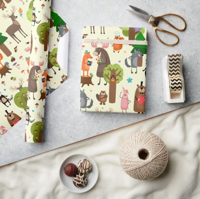 Cute Animals Any Occasion Wrapping Paper (Crafts)