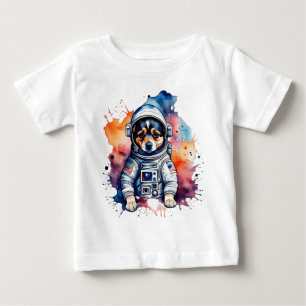 Cute animals astronaut dog Baby T-Shirt
