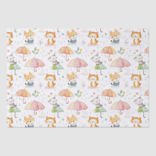 Cute Animals baby gift  Tissue Paper (Front)