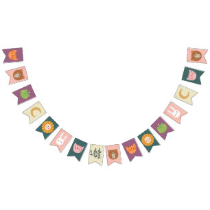 Cute Animals Baby room Nursery  Bunting