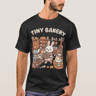 Cute animals baking cupcakes and bread T-Shirt