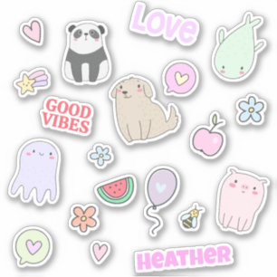 Cute Animals Colourful Personalised Kids