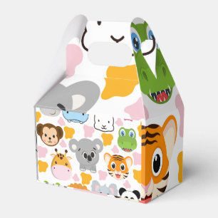 Cute Animals Face Favour Box