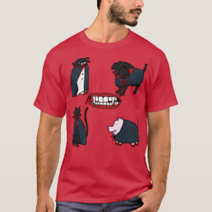 Cute Animals Halloween Horror Vampire T-Shirt