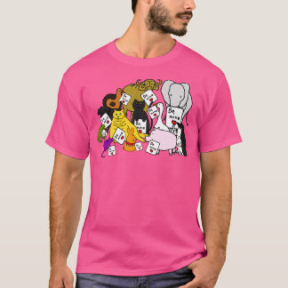 Cute Animals Holding Valentine ds for Valentines D T-Shirt