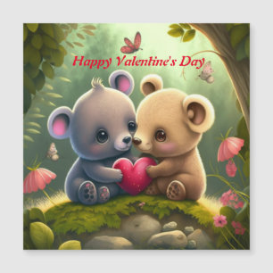 Cute animals in love     postcard