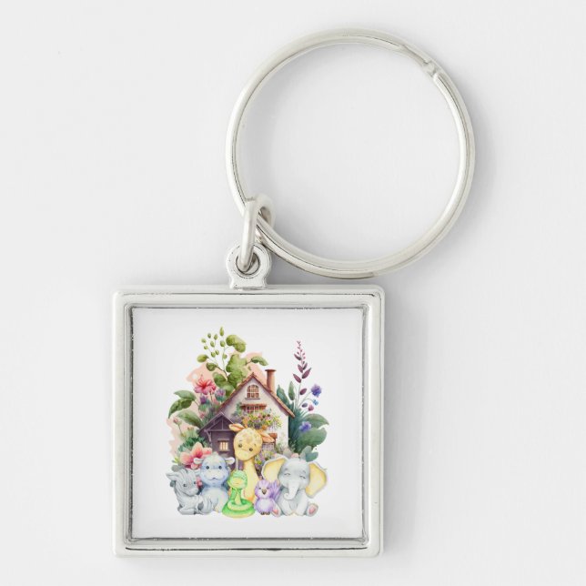 Cute Animals Keychain (Front)