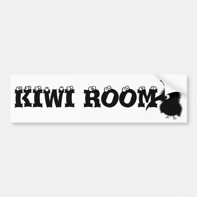 Cute Animals: Kiwi Bumper Sticker (Front)